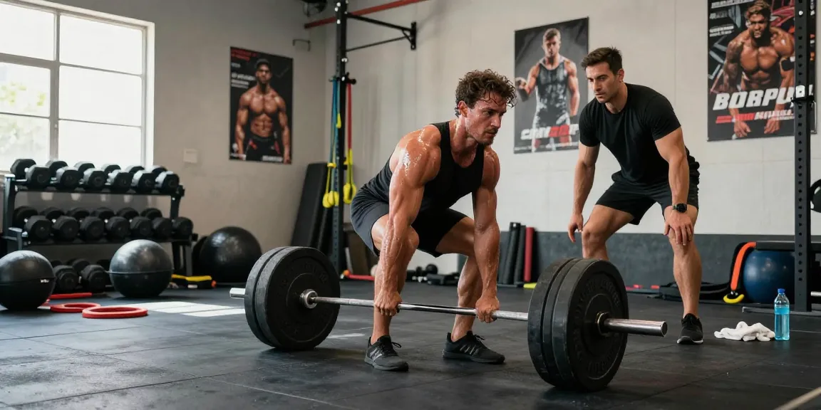 Kraftsportler hebt Gewichte im Anabolika Shop Deutschland Fitnessstudio, was Engagement und Stärke für Fitness hervorhebt.