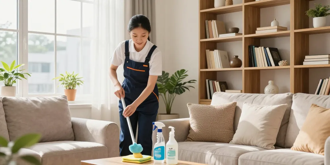 Expert residential cleaning by Skenda Reinigungen for unterhaltsreinigung bern, showcasing professional attention in a cozy home setting.