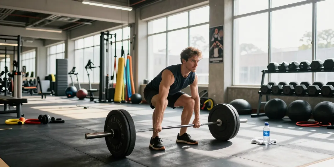 Anabolika Shop offers a vibrant gym scene showcasing an athlete performing deadlifts, emphasizing strength and determination with professional fitness equipment.