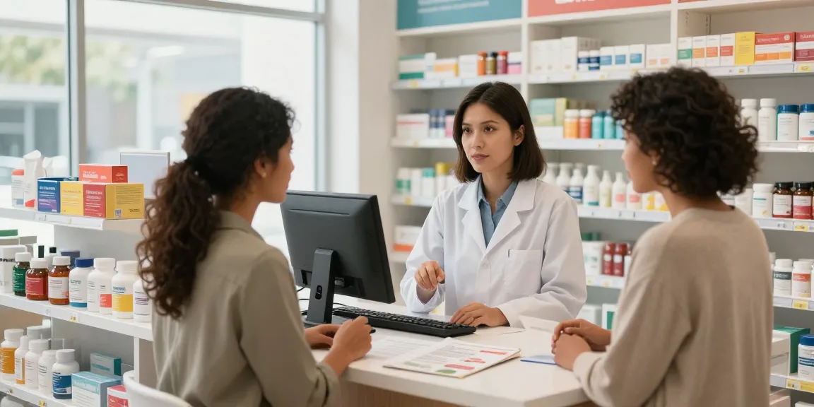 Fesselnder Kundenservice im Medi Pharma Shop mit Wellnessprodukten und freundlichem Personal.