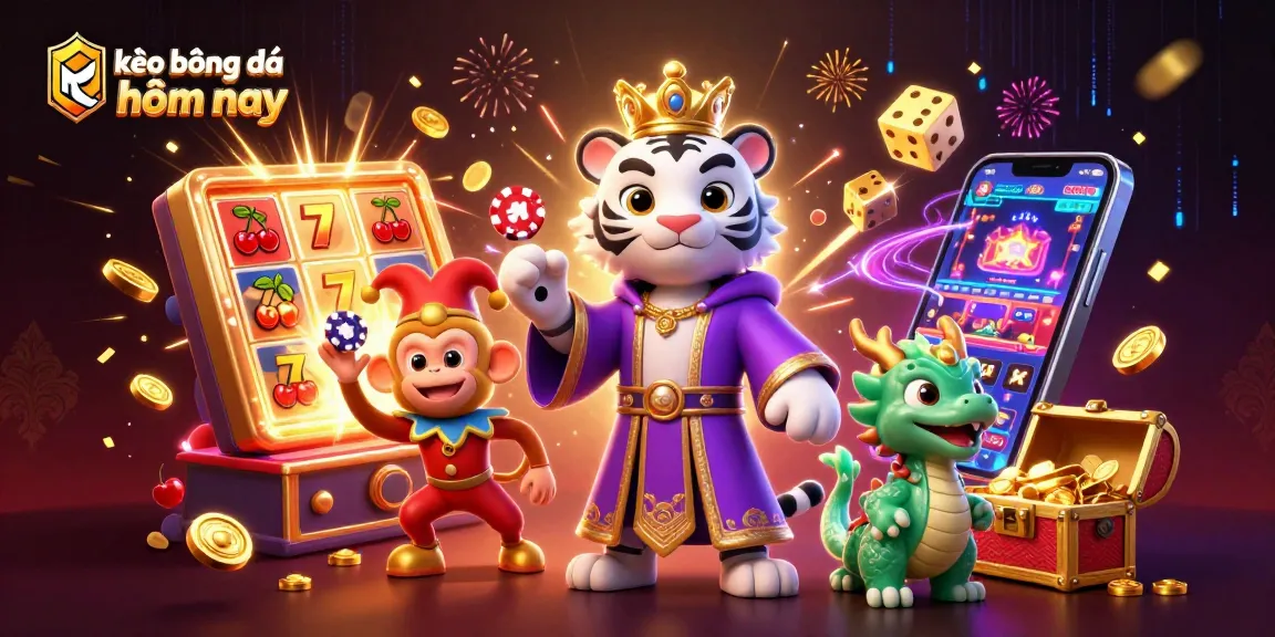 Experience thrilling action with kèo bóng đá hôm nay as the dynamic tiger and monkey engage in casino antics.