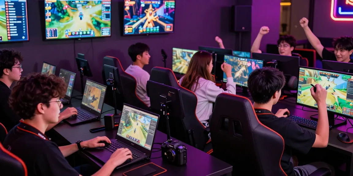 Online gaming enthusiasts enjoying diverse games at https://b52club.radio.fm/ in a vibrant lounge atmosphere.